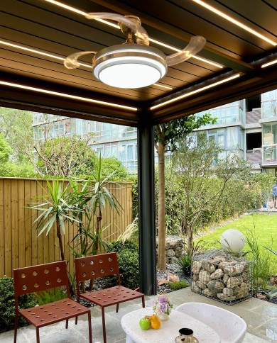 Éclairage pergola bio-climatique Europa