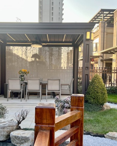 Pergola bio climatique Asia ouverte