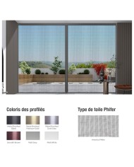 Moustiquaire pour porte et porte-fenêtre avec coloris et types de toiles