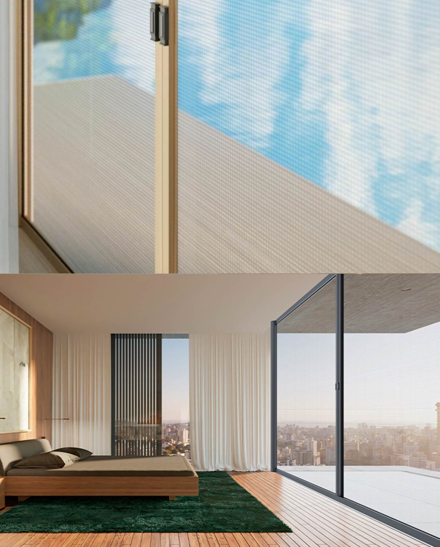 Moustiquaire pour porte ou fenêtre 1 ou 2 vantaux avec exemples de réalisation