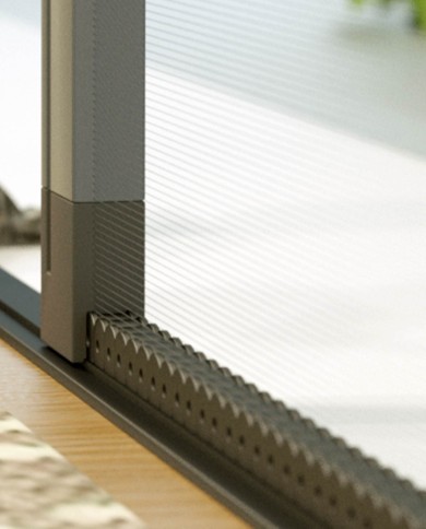 Moustiquaire pour porte à 1 ou 2 vantaux en aluminium disponibles en plusieurs coloris