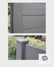 Profilés en aluminium pour bordure de maison et jardin