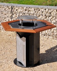 Braséro EMMOP fabriqué en France vue avant