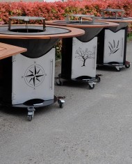 Braséro EMMOP fabriqué en France styles de portes différentes