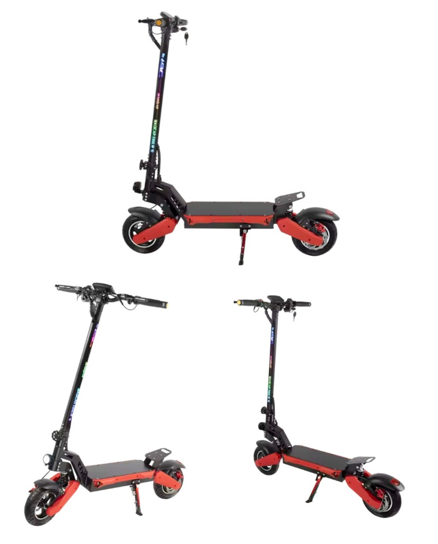 Trottinette électrique noir et rouge YE-1