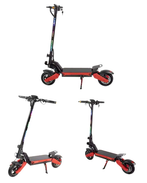 Trottinette électrique noir et rouge YE-1