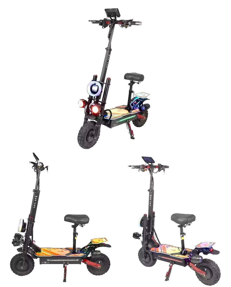 Trottinette Noir rouge YE-6 MAX