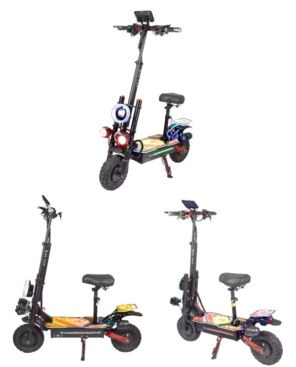 Trottinette Noir rouge YE-6 MAX