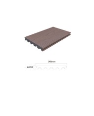Lames composite pour le sol 148 mm x 23 mm en différents coloris