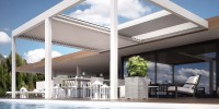 Pergola bioclimatique pour piscine